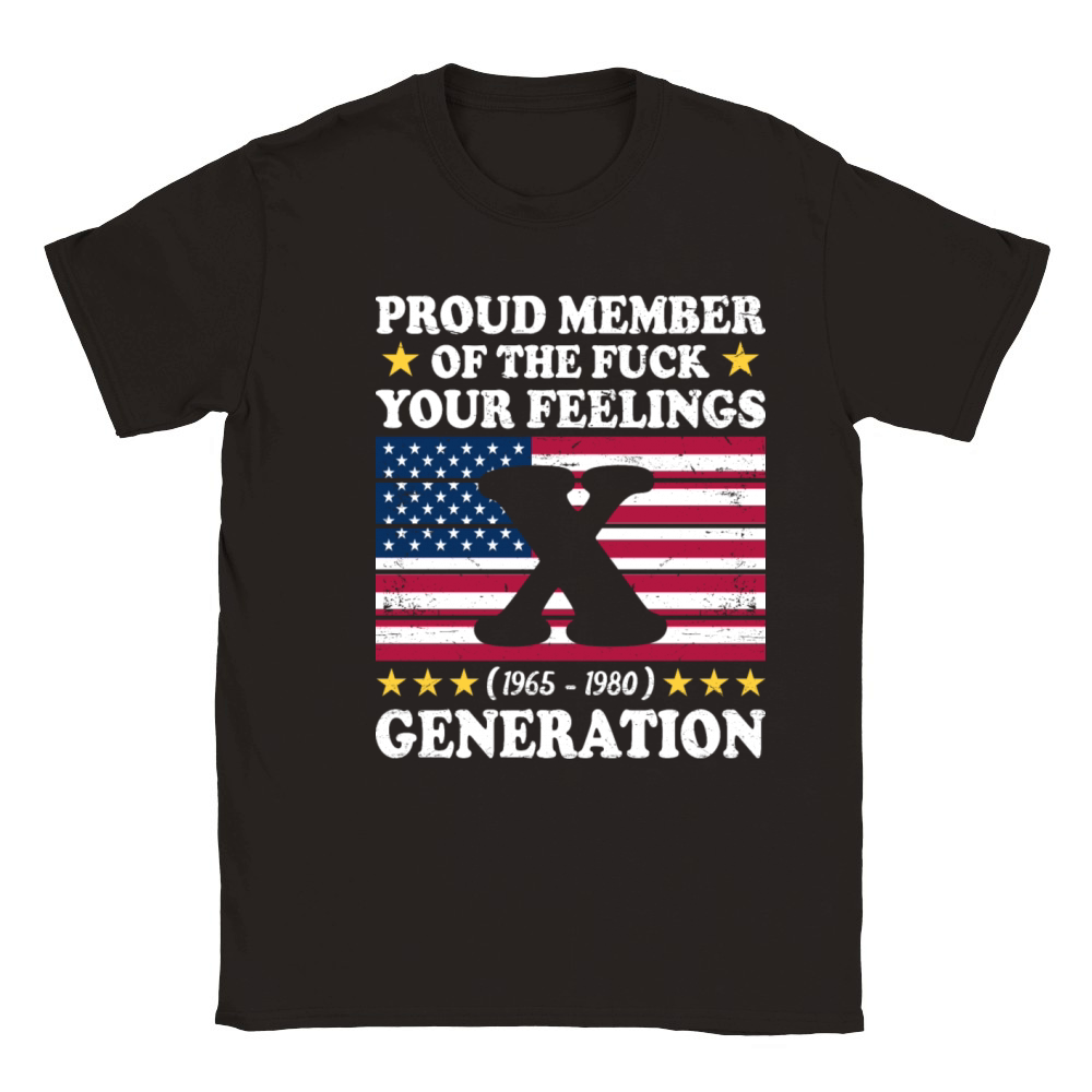 Vintage Funny Generation Gen X Classic Kids Crewneck T-shirt