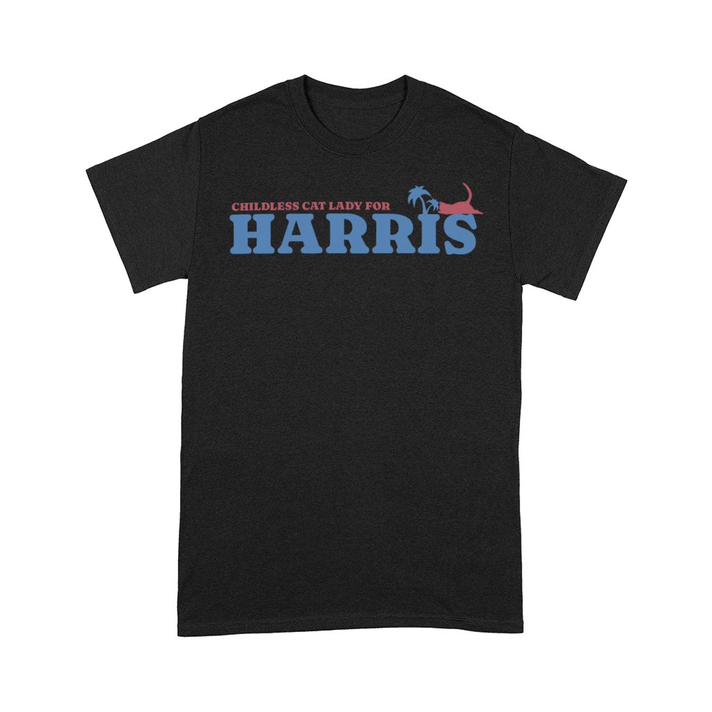 Childless Cat Lady For Kamala Harris Walz Comfort T-shirt