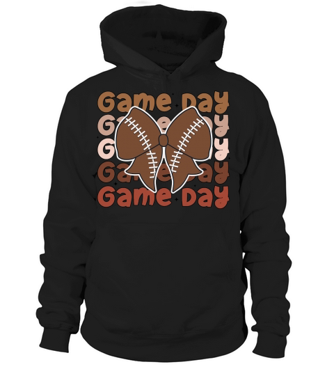 Football game day coquette retro Hoodie Unisex