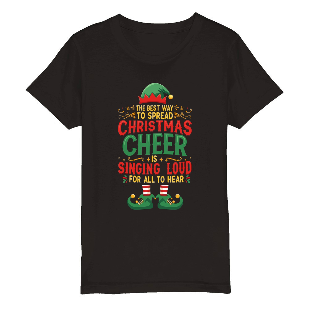 The best Way To Spread Christmas Cheer Organic Kids Crewneck T-shirt