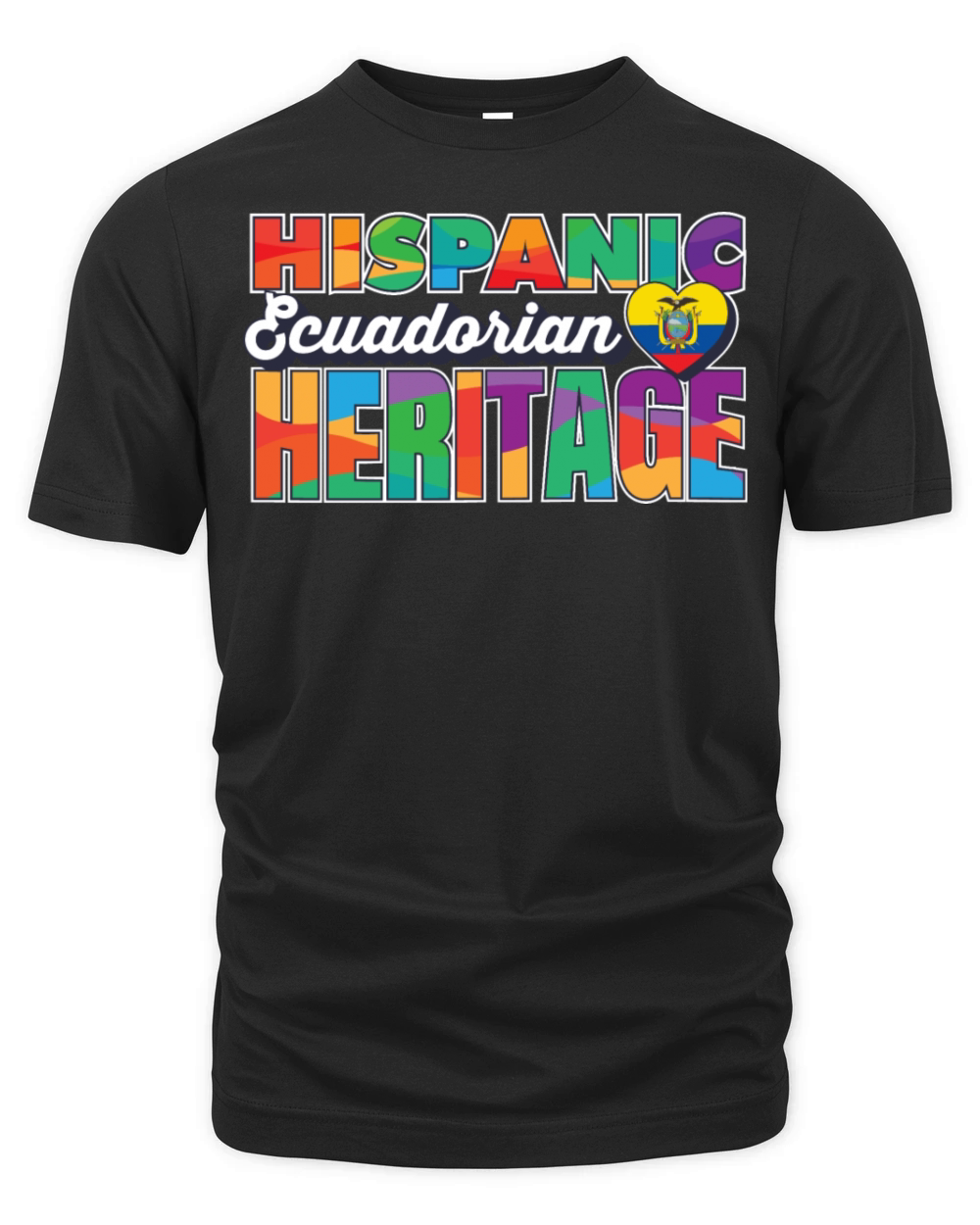 Hispanic Ecuadorian Heritage Celebration Design Organic Unisex T-shirt
