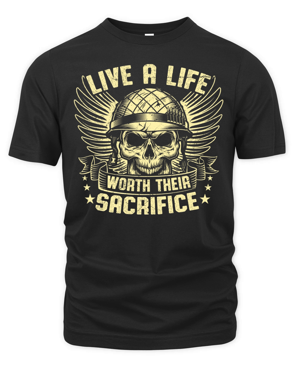 live a life worth their sacrifice Organic Unisex T-shirt