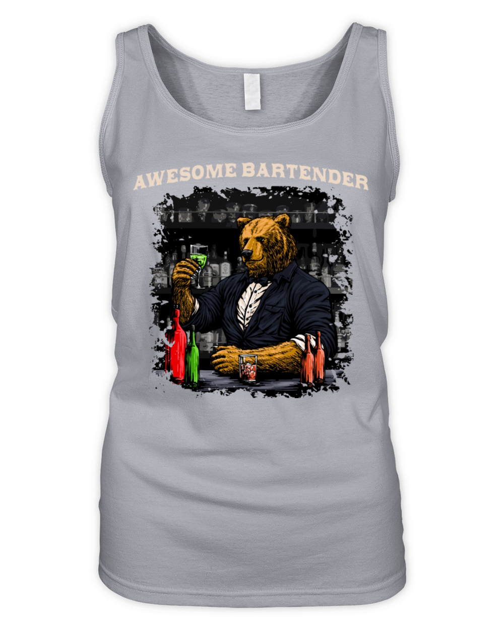 Awesome Bartender Positive Quotes Bartending Posit Organic Women's Tank Top