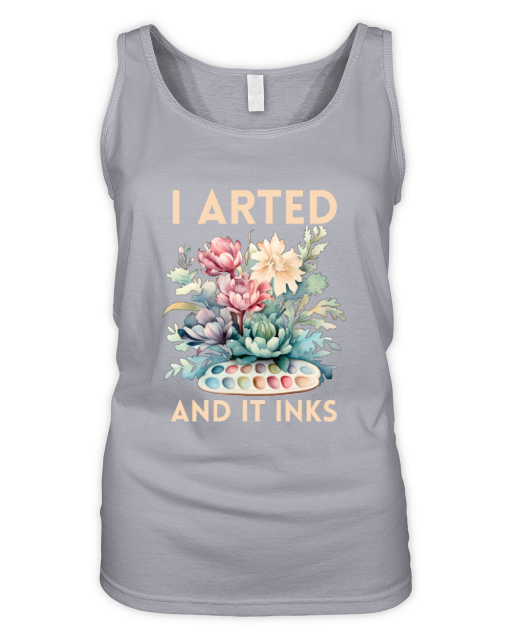 I Arted - Funny Artist Pun Organic Women's Tank Top