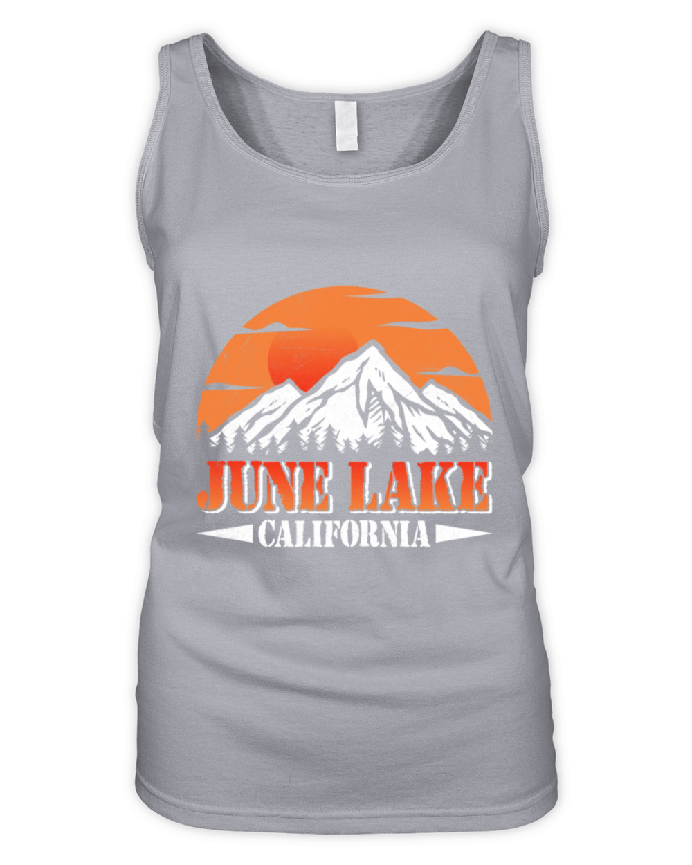 JUNE LAKE CALIFORNIA Fan Vintage Nevada June Organic Women's Tank Top