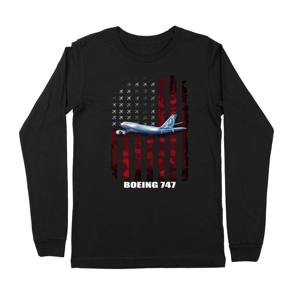 B 7474 airplane Premium Long Sleeve