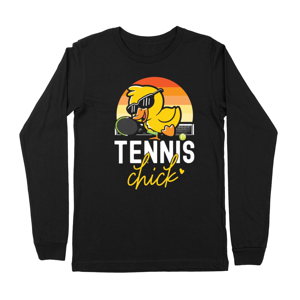 Funny Tennis Player Racket Chicken Premium Long Sleeve