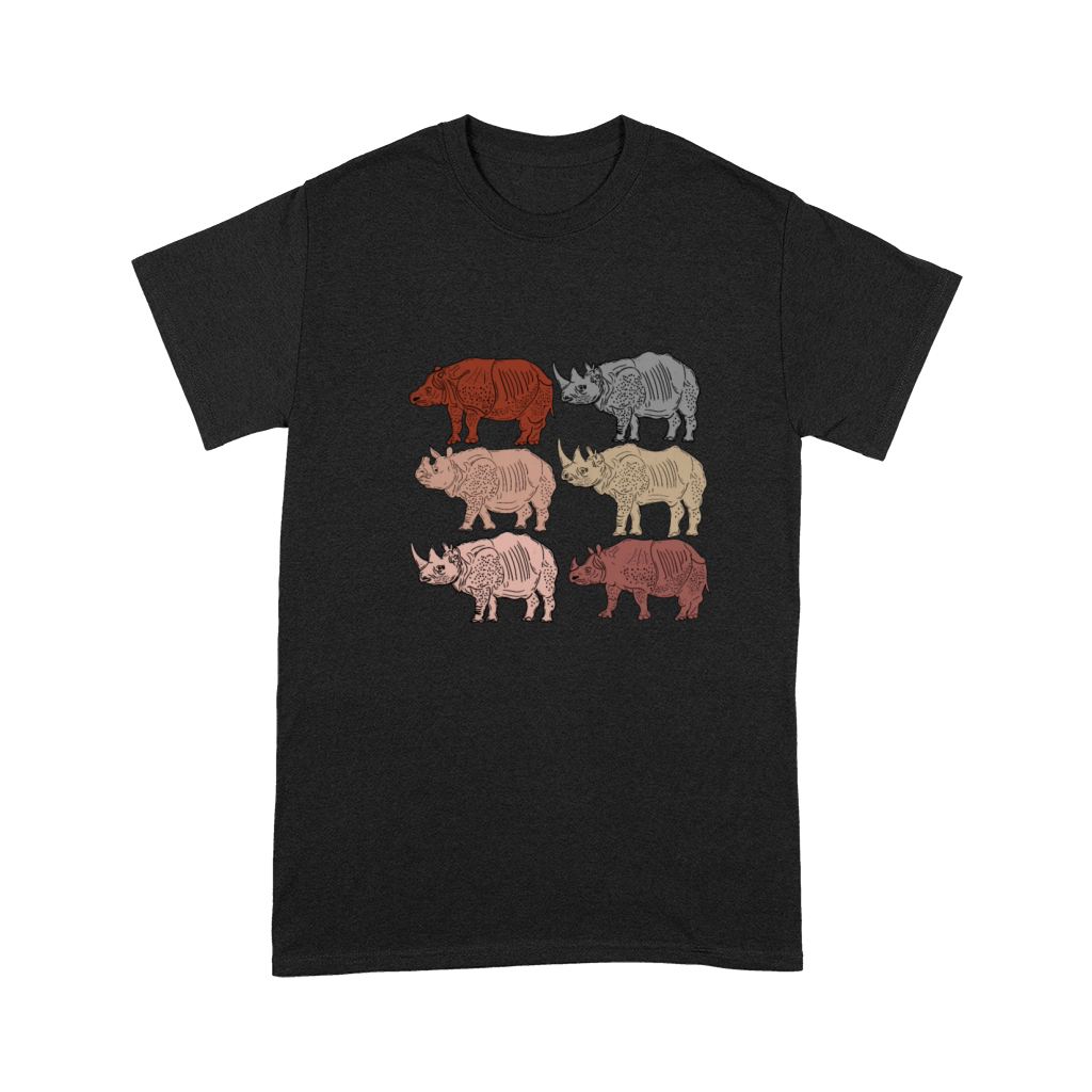 Vintage Rhino Lover Kids Zoology Retro Rhinoceros Premium T-shirt