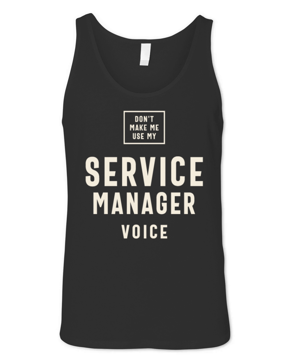 Funny Job Occupation Service Manager Unisex Jersey Tank