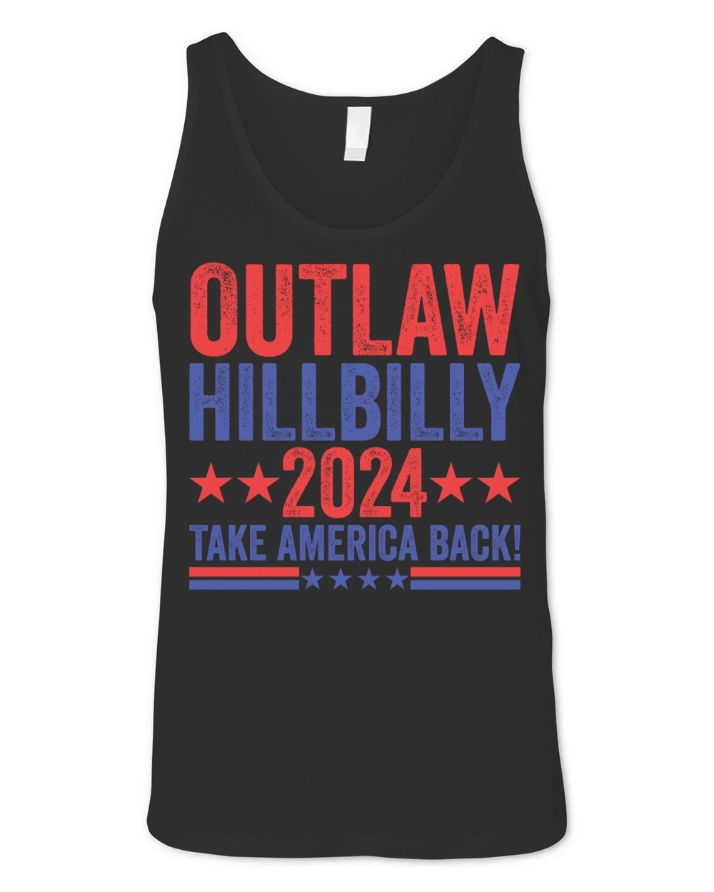 Outlaw Hillbilly 2024 Take America Back! Unisex Jersey Tank