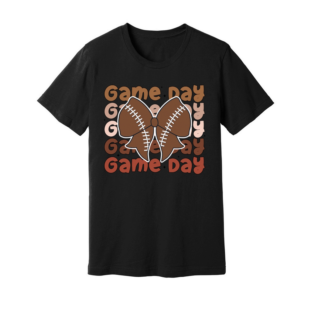 Football game day coquette retro Unisex Jersey Tee