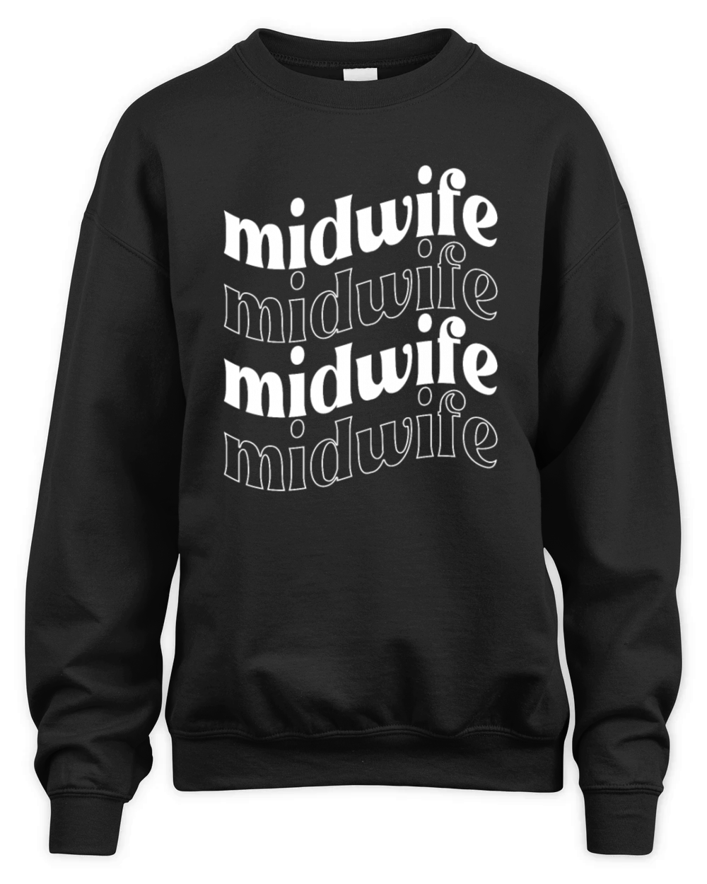 Vintage Labor And Deliver Birth Worker Midwife Unisex Premium Crewneck Sweatshirt