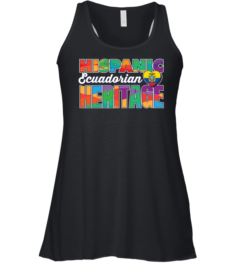Hispanic Ecuadorian Heritage Celebration Design Women's Flowy Tank Top