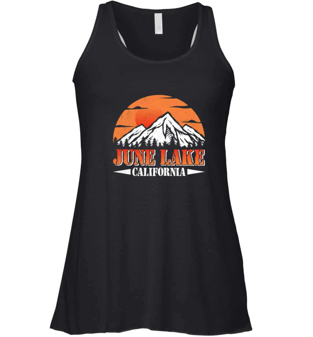 JUNE LAKE CALIFORNIA Fan Vintage Nevada June Women's Flowy Tank Top