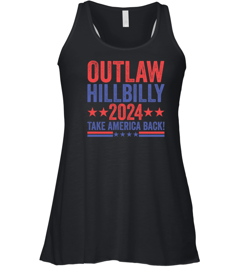 Outlaw Hillbilly 2024 Take America Back! Women's Flowy Tank Top