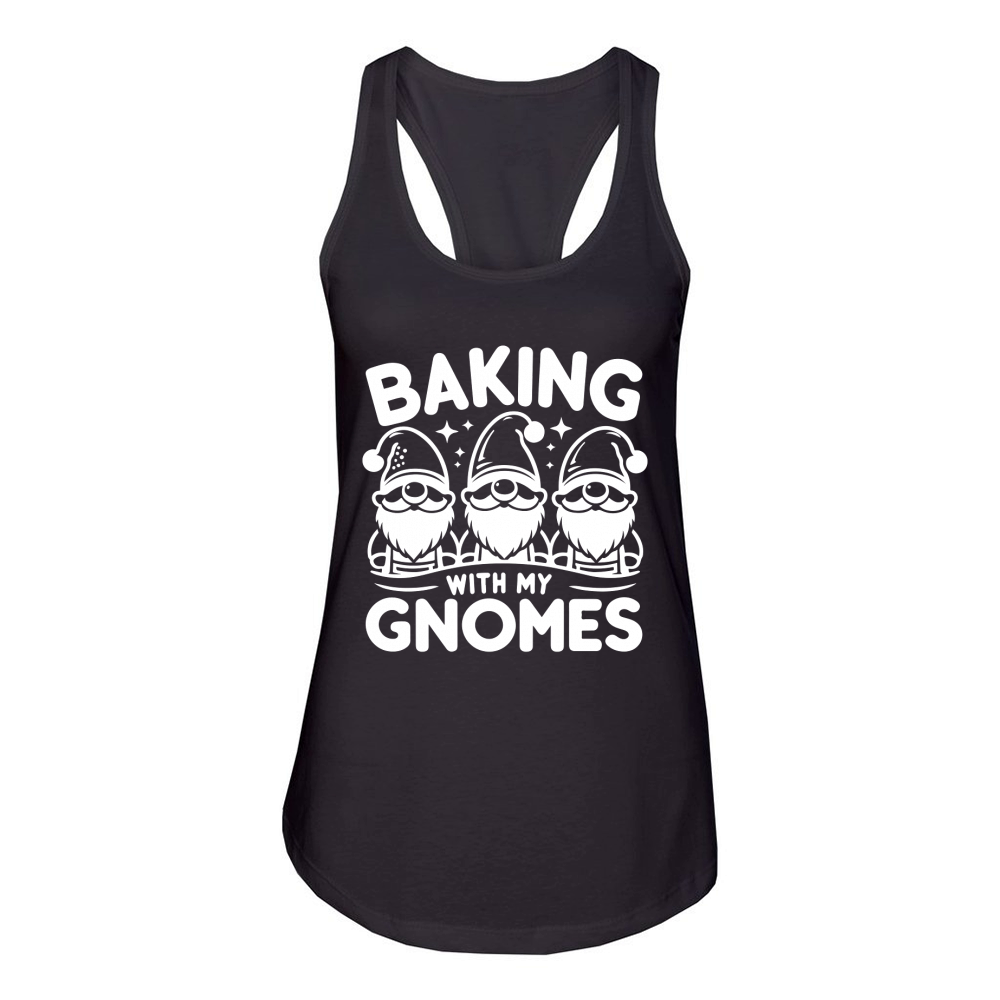 Baking With My Gnomes 2 Women's Racerback Tank