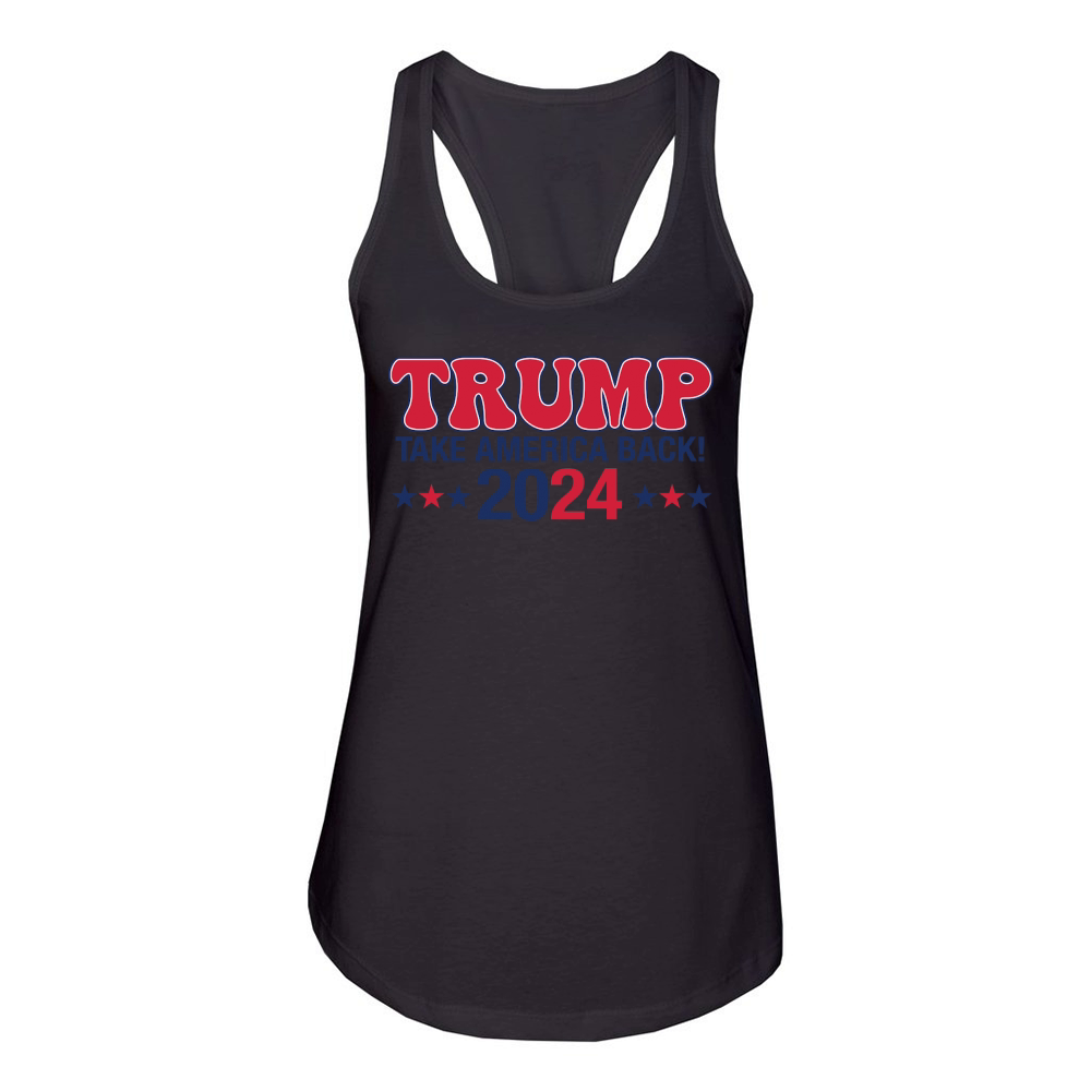 Trump take America back 2024 Women's Racerback Tank