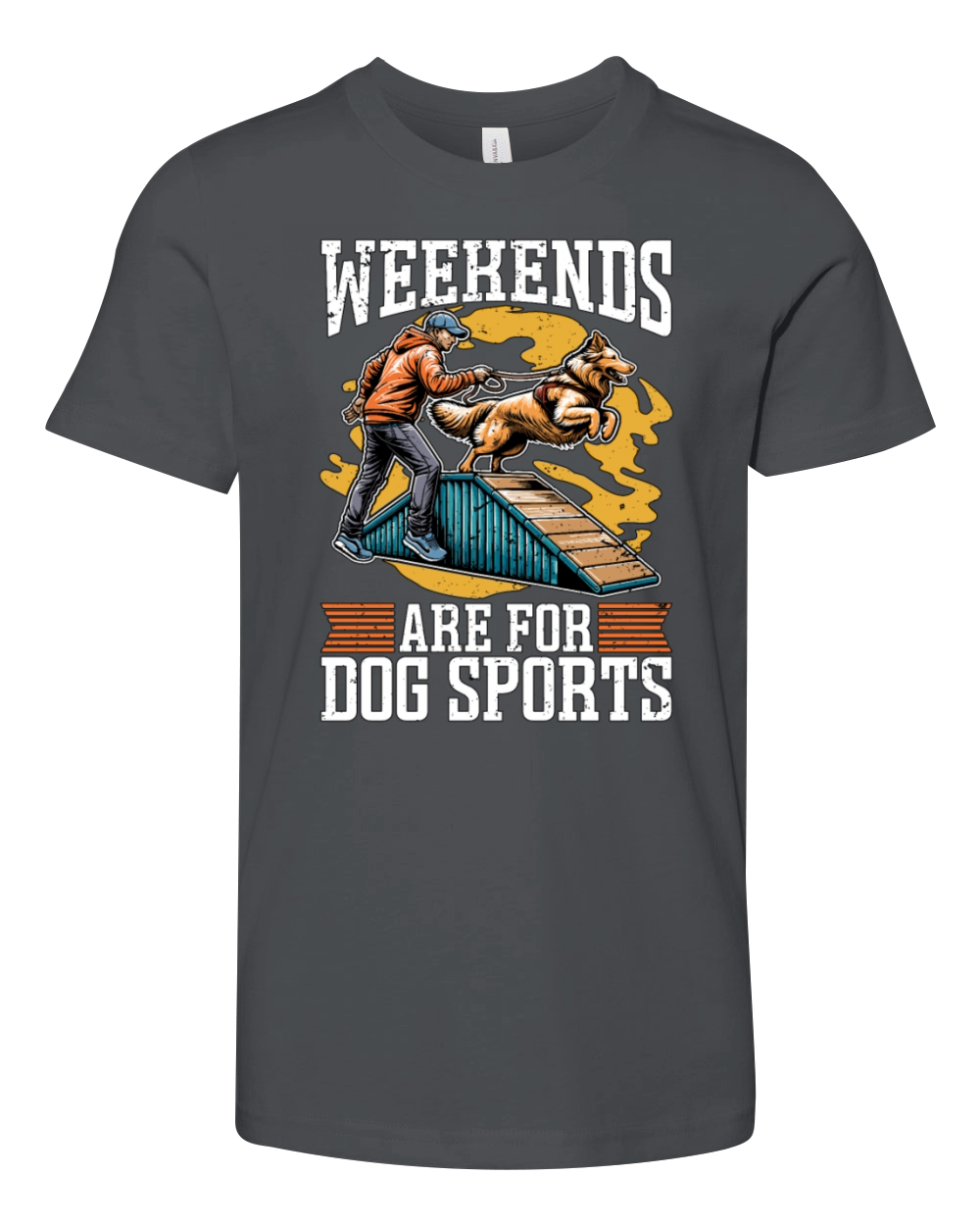 Dog Agility Training Weekends Are For Dog Sports Youth Unisex Jersey Tee