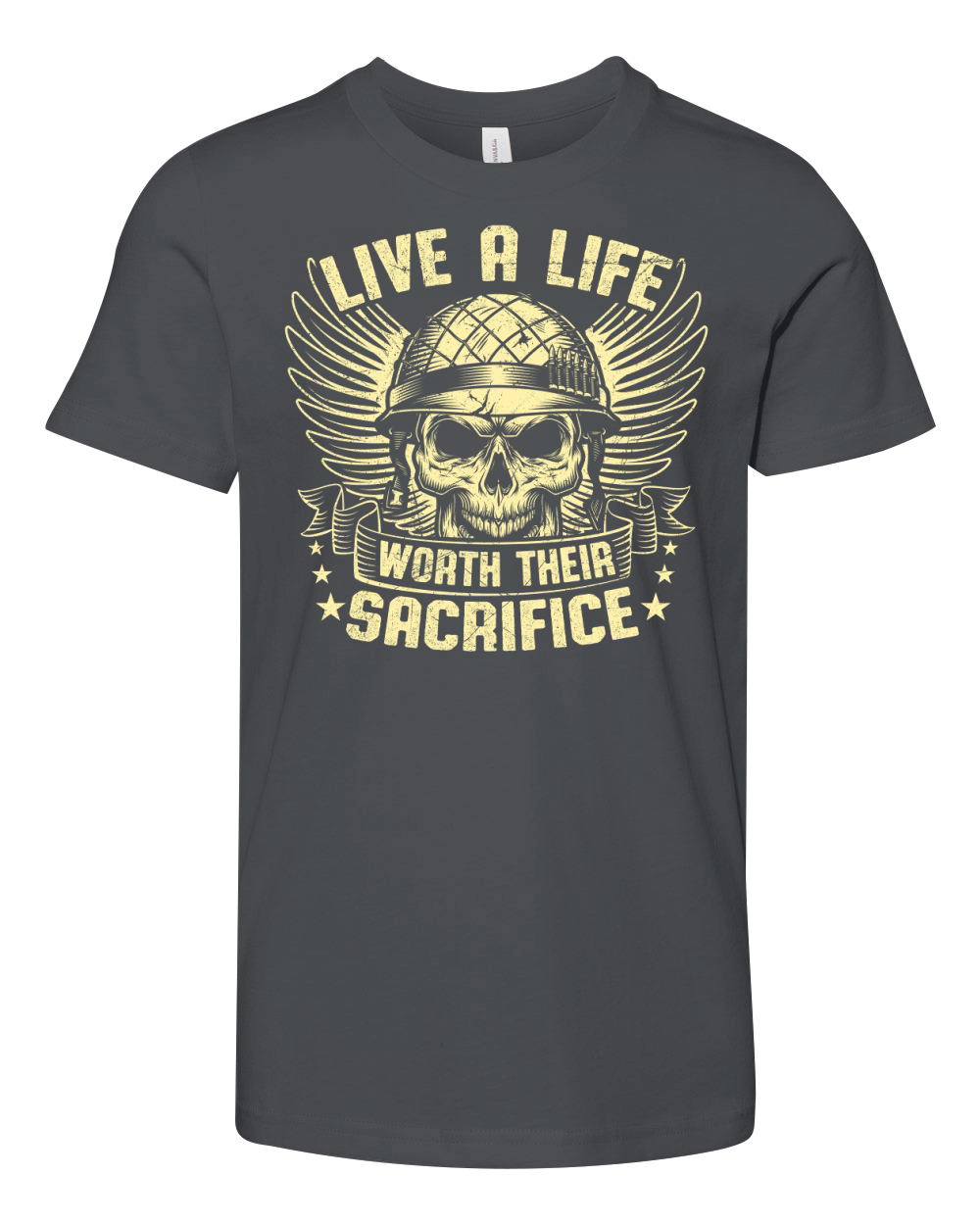 live a life worth their sacrifice Youth Unisex Jersey Tee