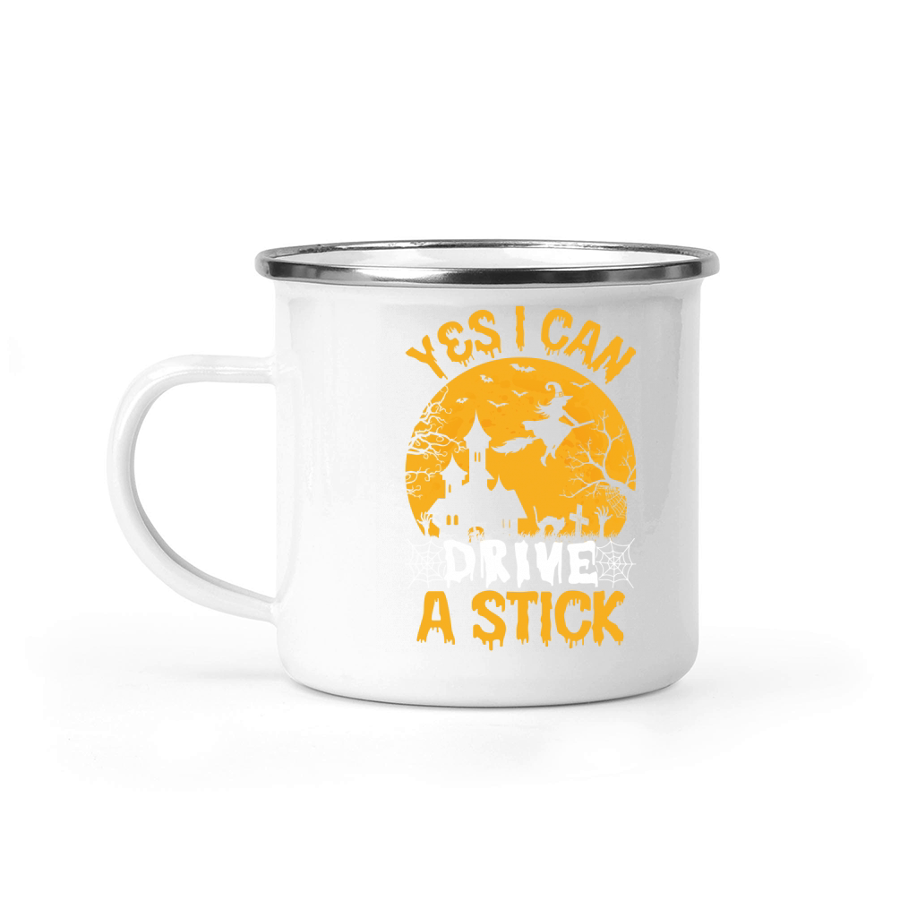 217. YES I CAN DRIVE A STICK Camping Mug