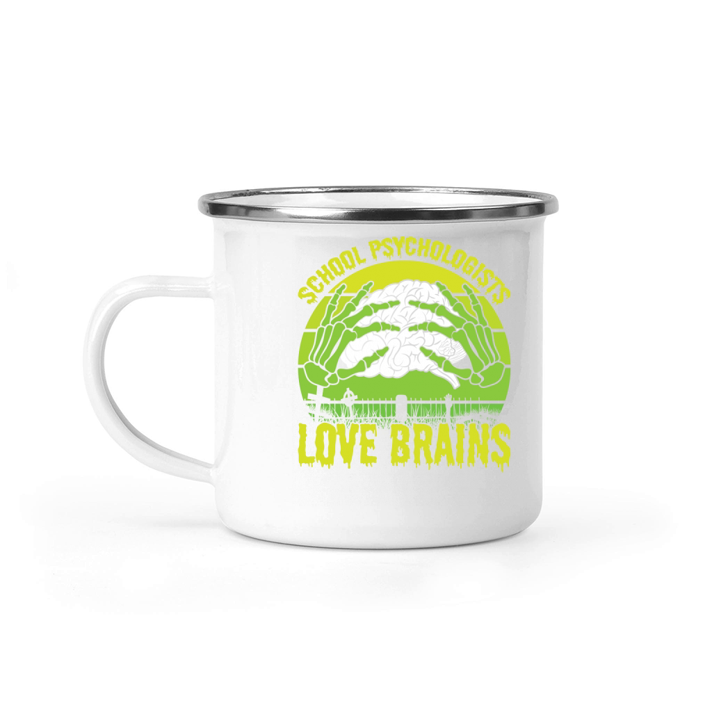School Psychologists Love Brains 1 Camping Mug