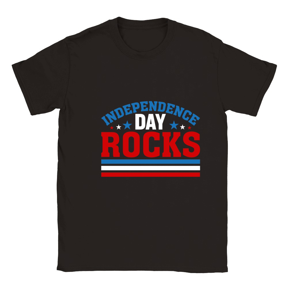 Independence Day rocks Classic Kids Crewneck T-shirt