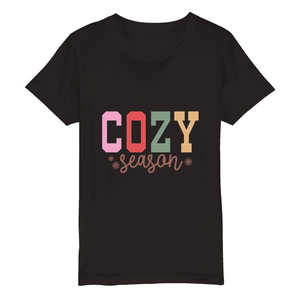 Cozy season Organic Kids Crewneck T-shirt