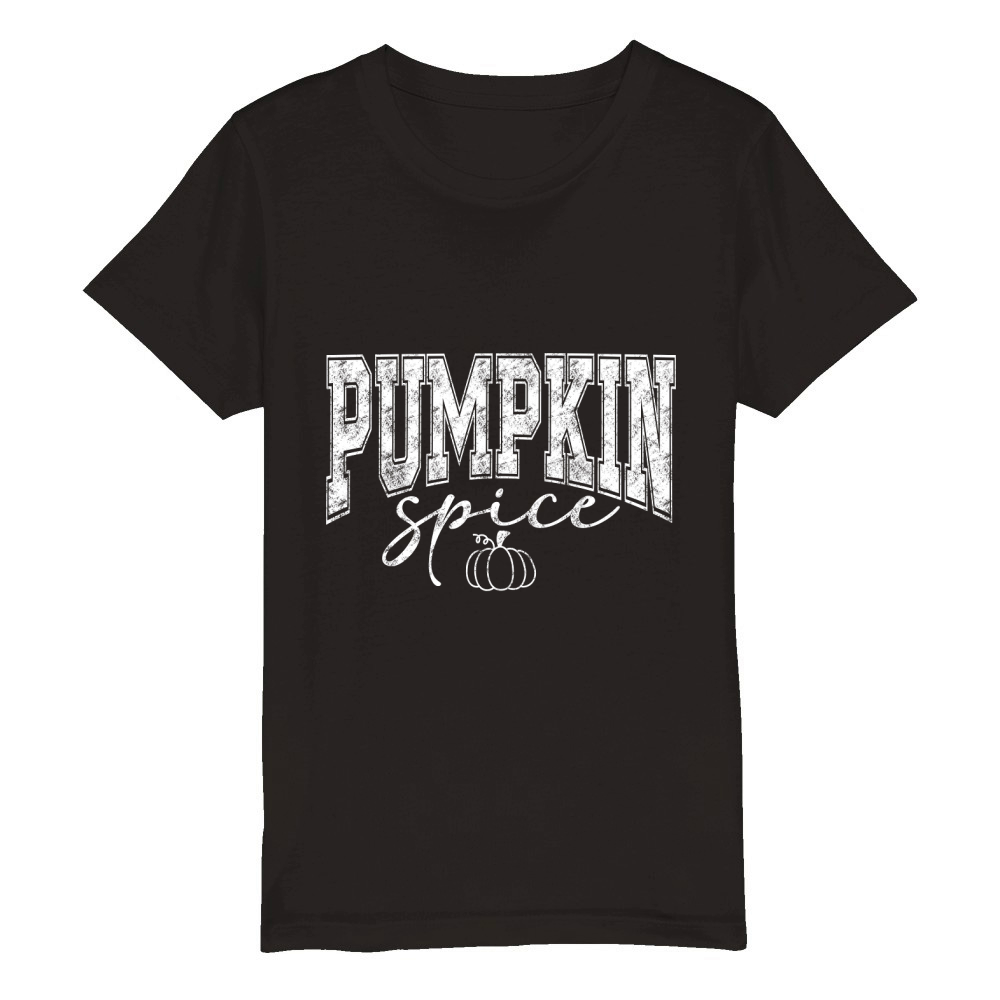 Pumpkin Spice 3 Organic Kids Crewneck T-shirt