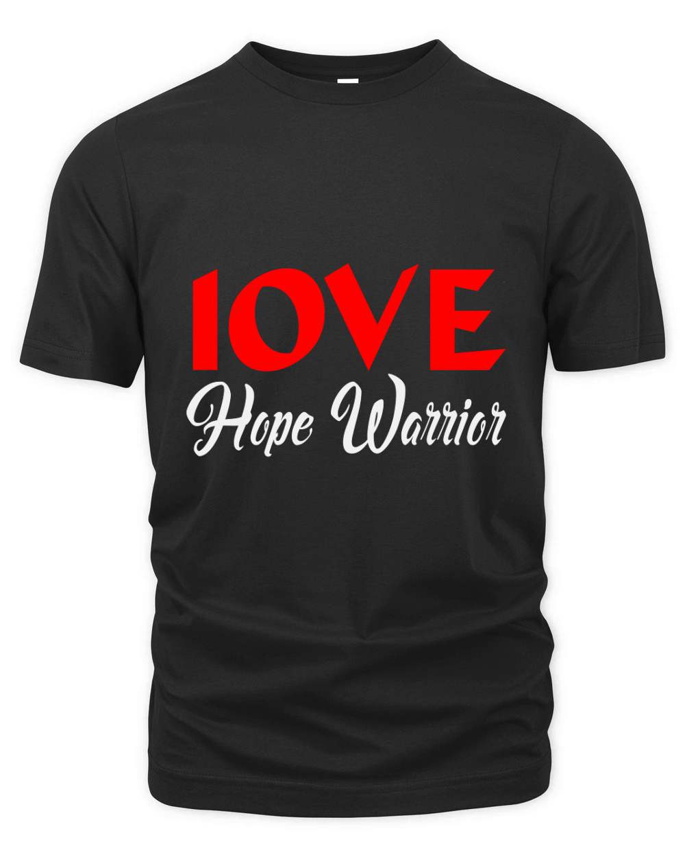 Love hope warrior Organic Unisex T-shirt