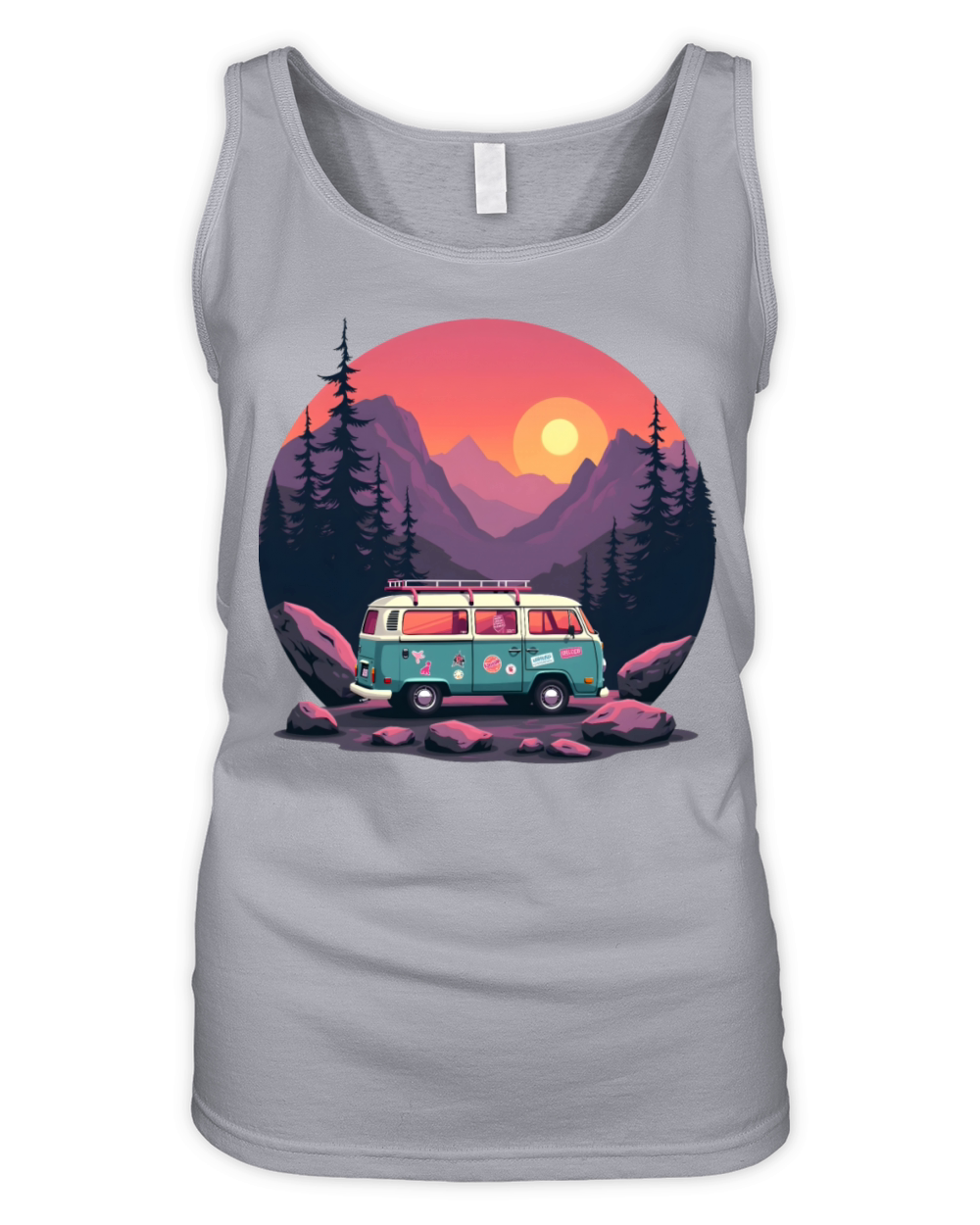 Sunset on Wheels Organic Women's Tank Top