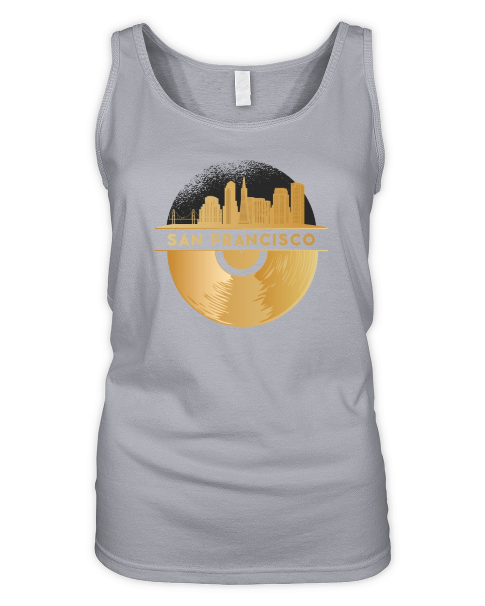 Vinyl-Record-Player Disco-Music Organic Women's Tank Top