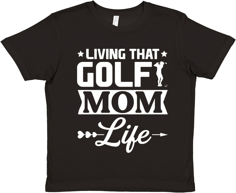 Living That  Golf Mom Life Premium Kids Crewneck T-shirt