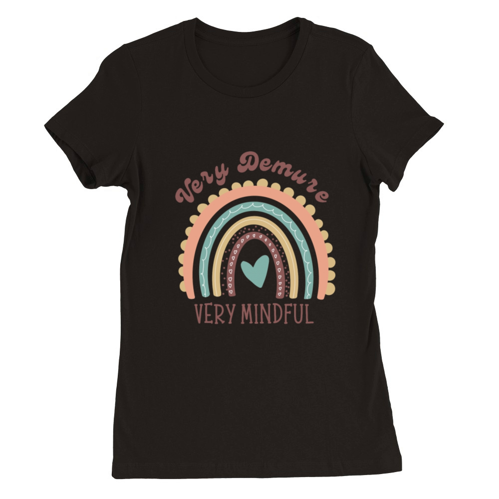 funny Very Demure Very Mindful Premium Womens Crewneck T-shirt