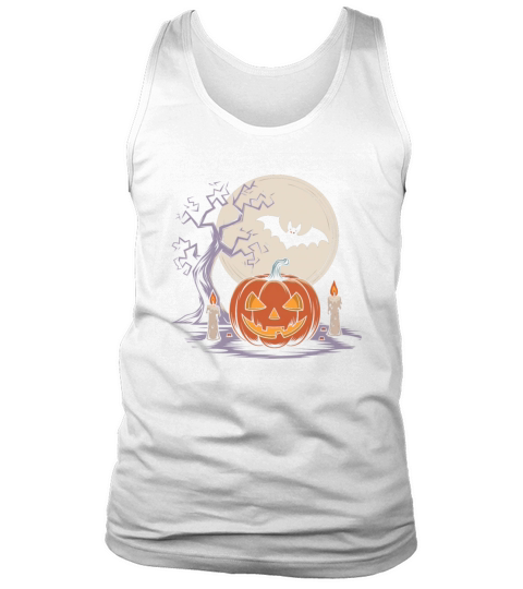 Vintage Pumpkin Scene Halloween Classic T-Shirt Tank Top Unisex