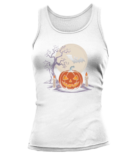 Vintage Pumpkin Scene Halloween Classic T-Shirt Tank top Woman