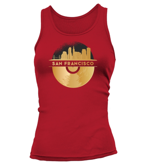 Vinyl-Record-Player Disco-Music Tank top Woman
