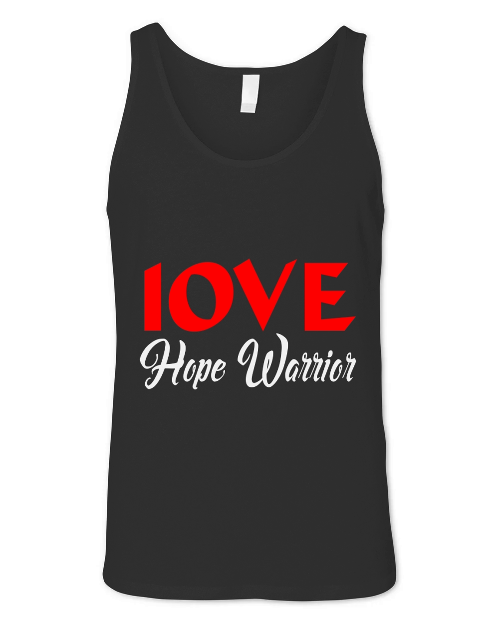 Love hope warrior Unisex Jersey Tank