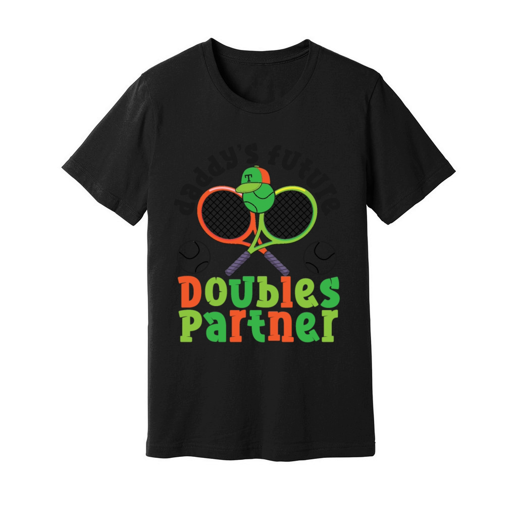 Funny Tennis Player Racket Daddys Unisex Jersey Tee