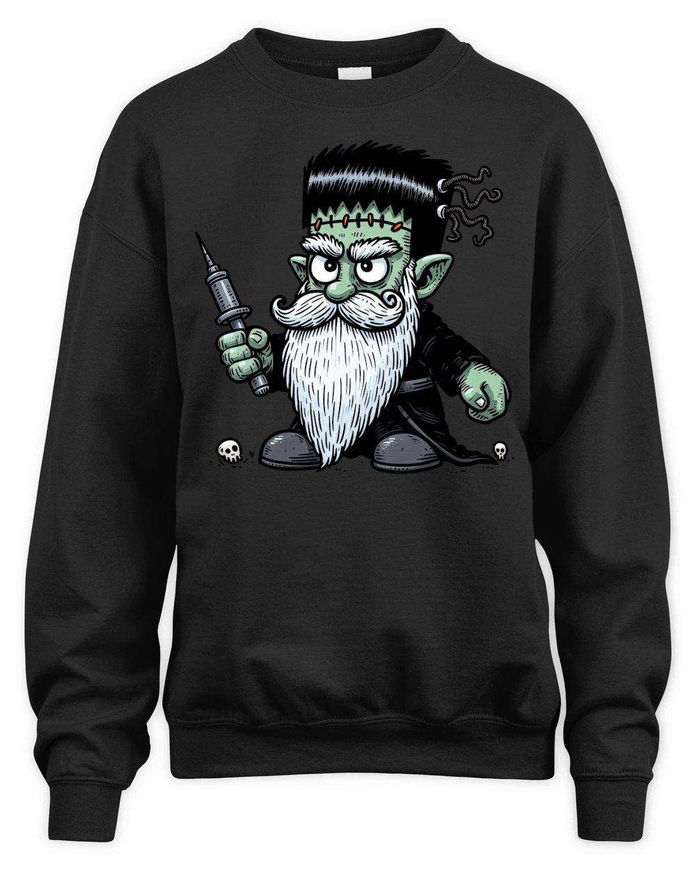 Funny Halloween Gnomes 02 Unisex Premium Crewneck Sweatshirt