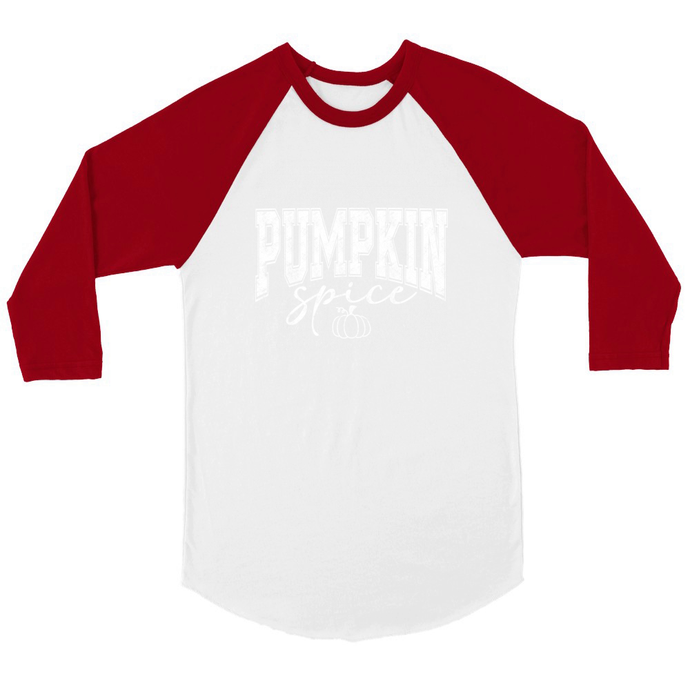 Pumpkin Spice 3 Unisex ¾ sleeve Raglan T-shirt