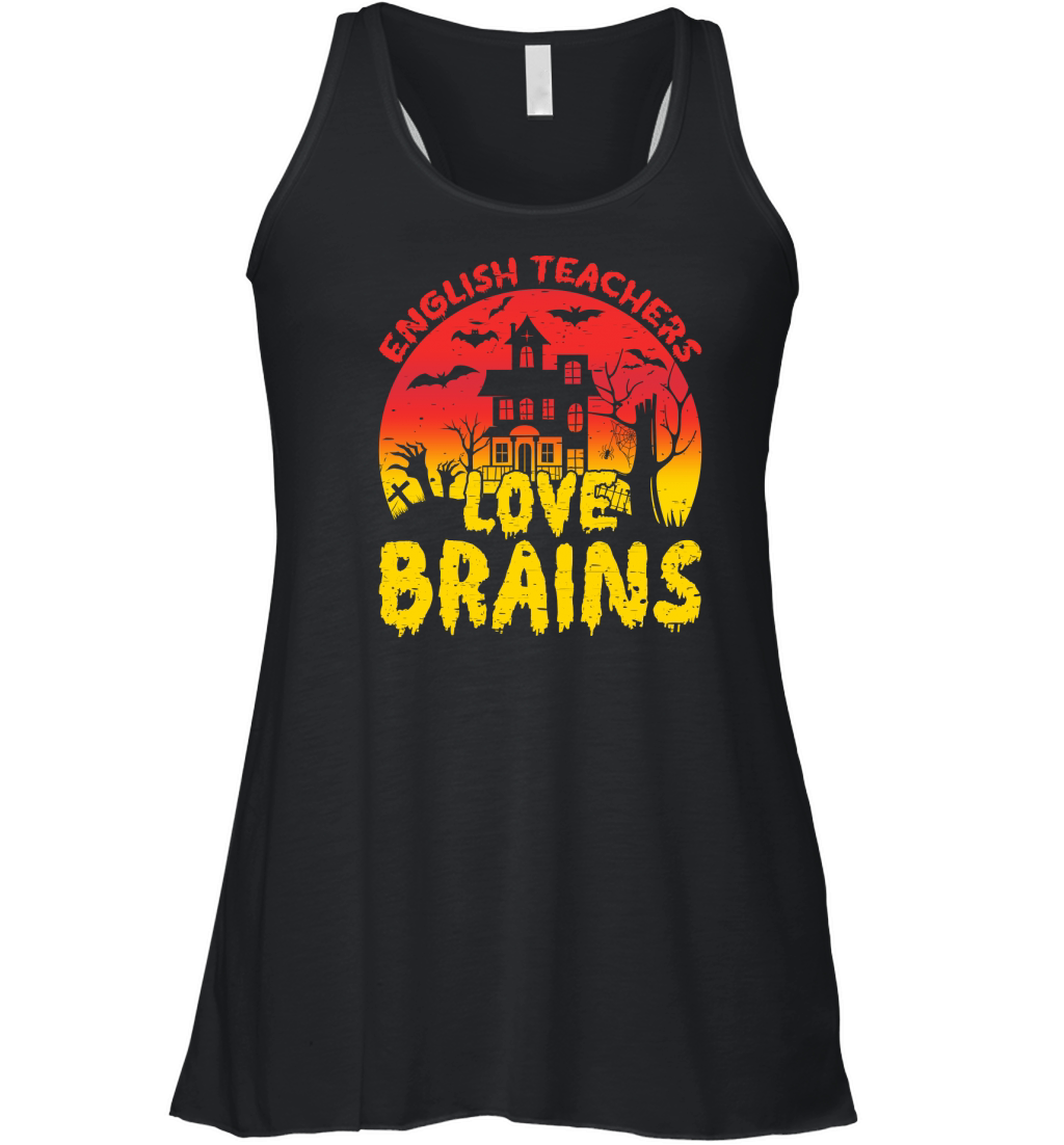 English Teachers Love Brains 04 Women's Flowy Tank Top