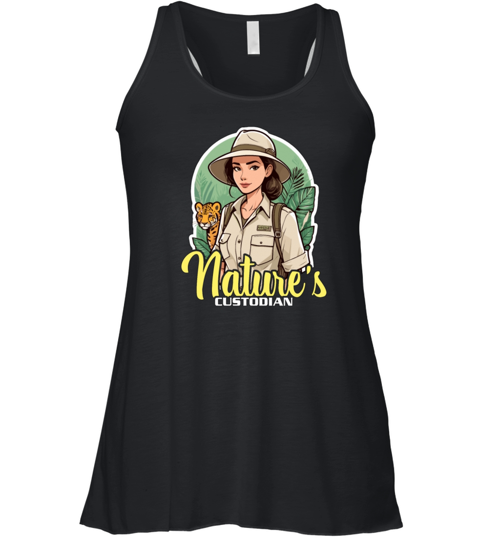 Zoologist Natures Custodian Zoology Animal Lover Women's Flowy Tank Top