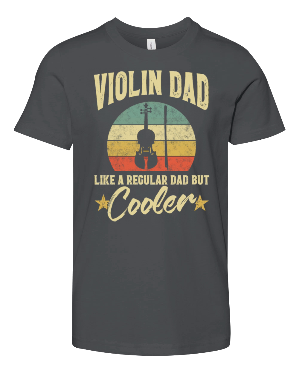 Violin Dad Like A Regular Dad But Cooler Youth Unisex Jersey Tee