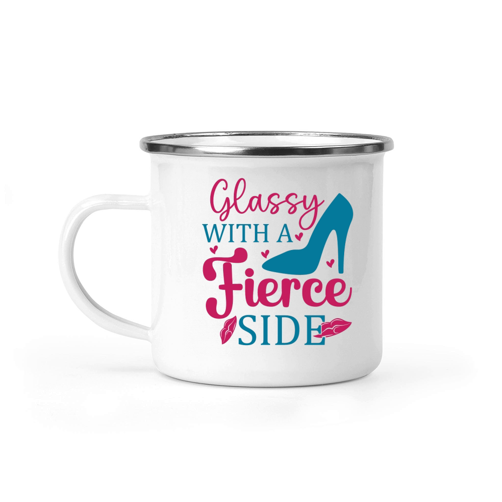Glassy with a fierce side Camping Mug