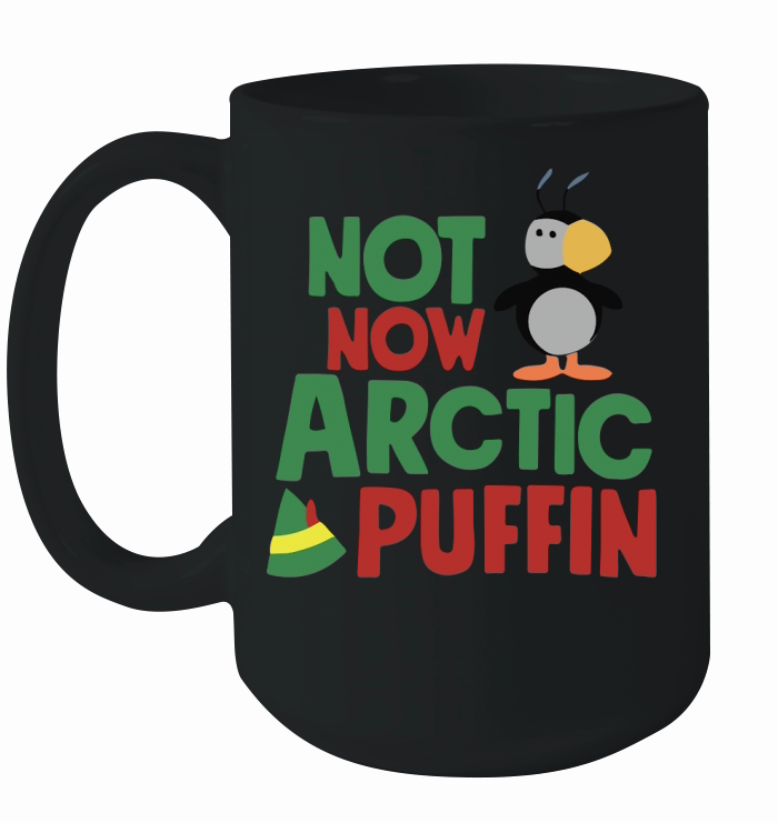 Not now arctic puffin Ceramic Mug
