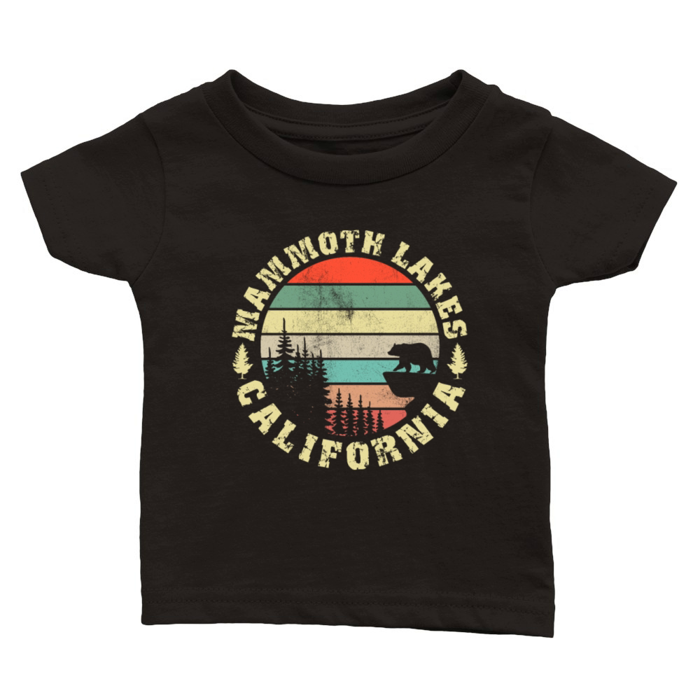 MAMMOTH LAKES CALIFORNIA Fan Vintage Mammoth Classic Baby Crewneck T-shirt