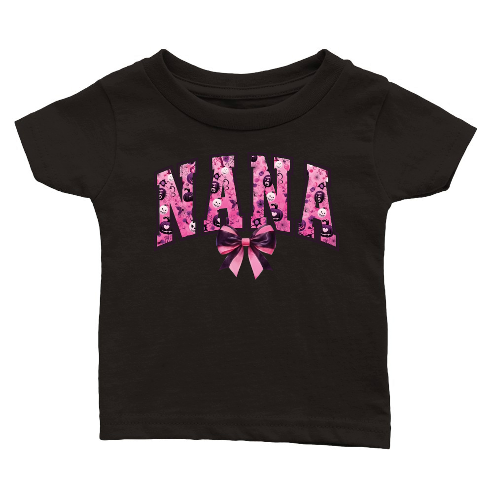 NanaPinkHalloweenCoquette PNG Classic Baby Crewneck T-shirt