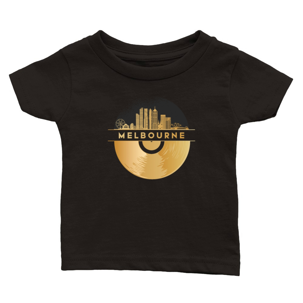 Vinyl-Record-Player Disco-Music Classic Baby Crewneck T-shirt