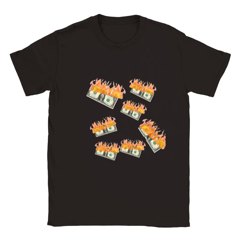 dolar434 Fire Classic Kids Crewneck T-shirt