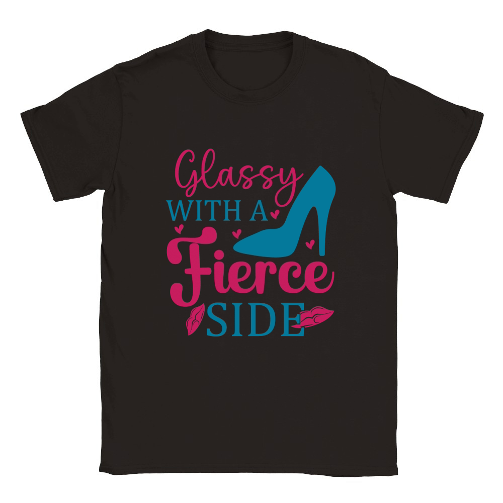 Glassy with a fierce side Classic Kids Crewneck T-shirt